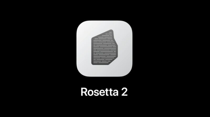 Rosetta 2 icon on a dark background