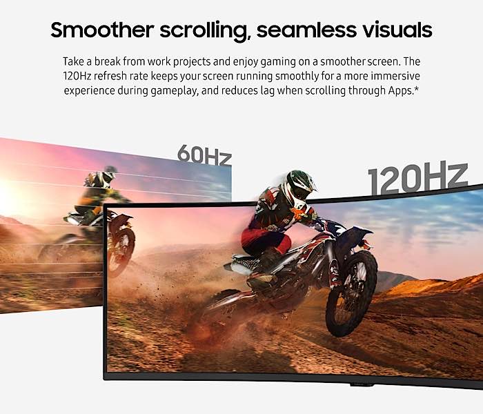 Samsung S9 Curved Ultrawide Monitor Smooth Visuals