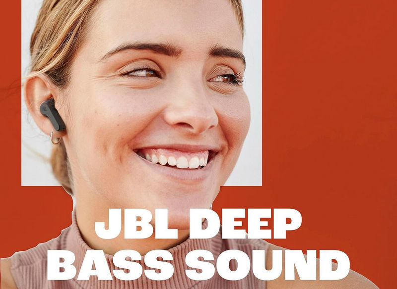 Woman Wearing Jbl Earbuds