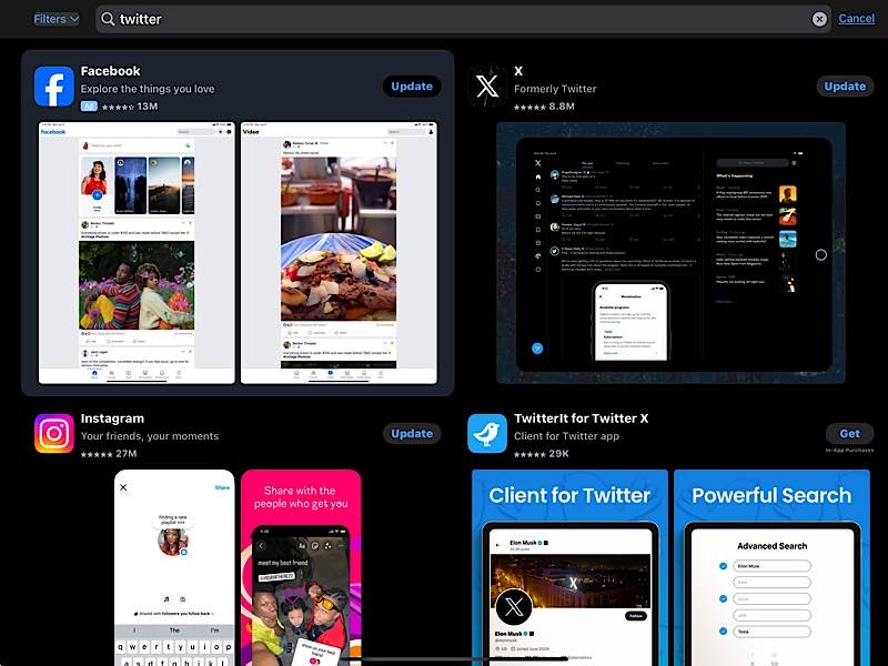 X Twitter App Not On Mac App Store Ipad