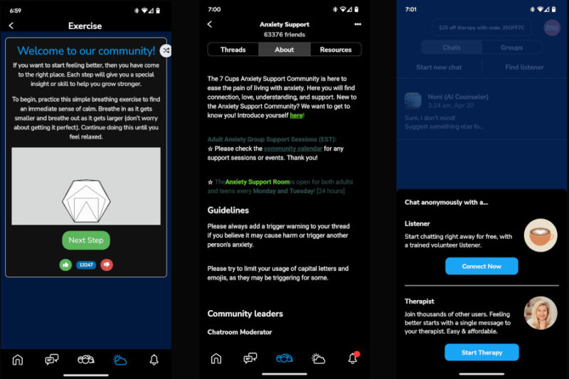 7 Cups Anti Anxiety App