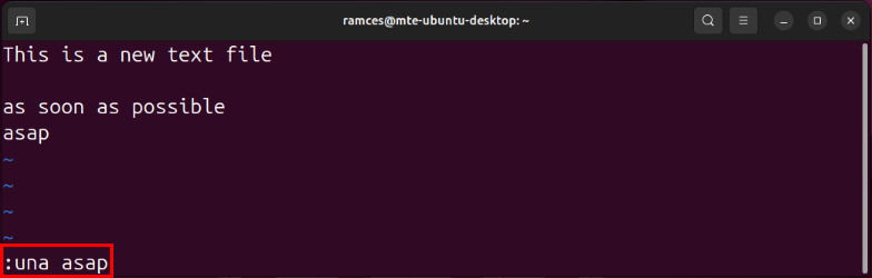 A terminal highlighting the command to remove an abbreviation in Vim.