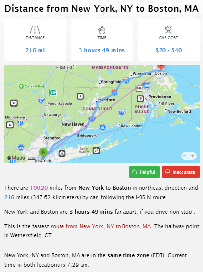 Find Distance between two Cities with Distance Between Cities website.