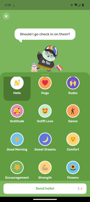 Finch Self Care App Friends