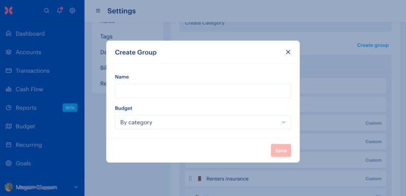 Customizing Monarch App with a New Category Group