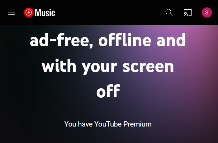 YouTube Music Premium bundled with a YouTube Premium subscription.