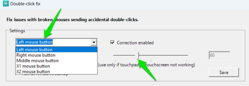 Adjusting Mouse Debounce in DoubleClickFix