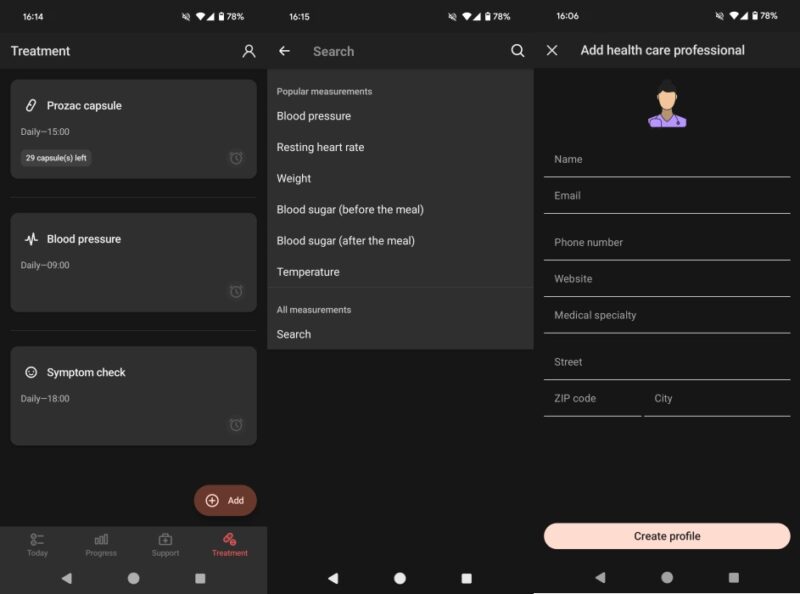 MyTherapy Pill Reminder app interface overview.