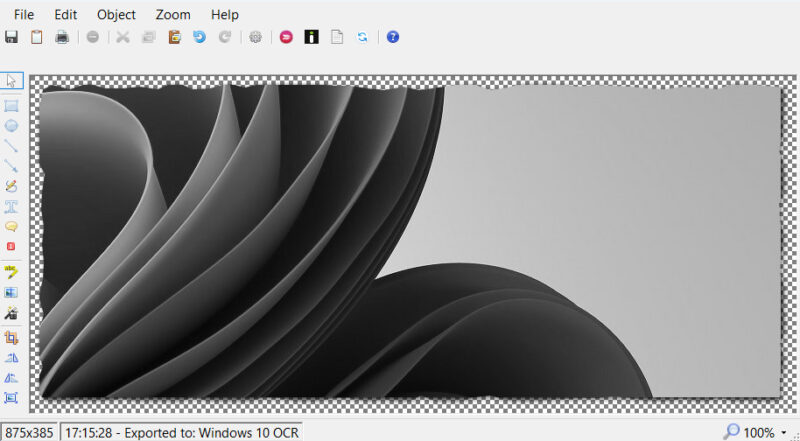 Greenshot Image Editor main interface with image open