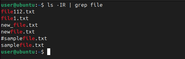 Finding particular text of output by piping the Grep command.