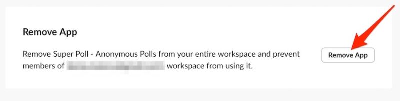 remove an app from your slack integrations