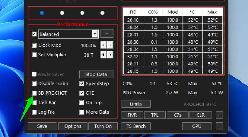 How to Configure A Dual GPUs Laptop for Optimal Performance 25 Throttlestop maim Bd Prochot recourse