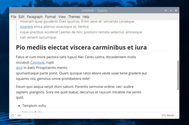 Typora Editor Raspberry Pi