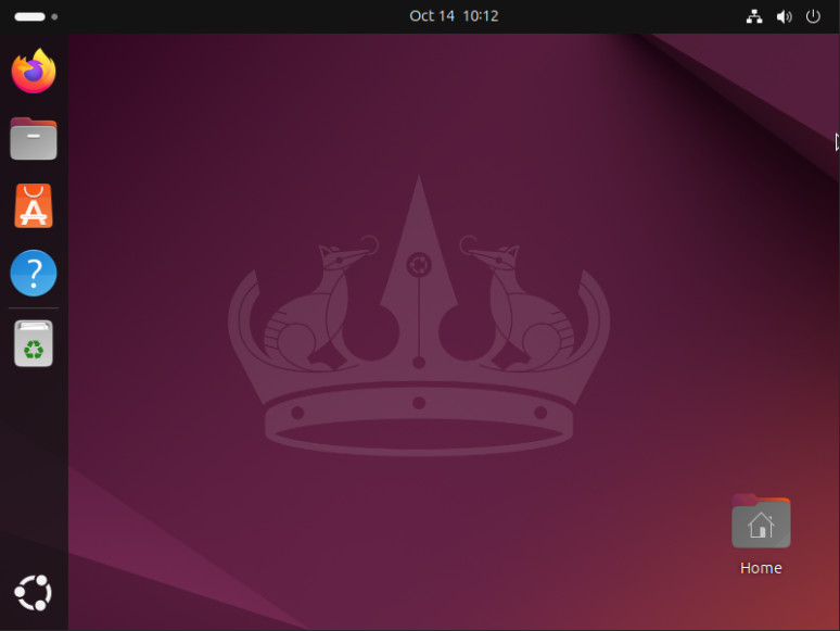 A screenshot showing the default desktop for Ubuntu 24.04 LTS.