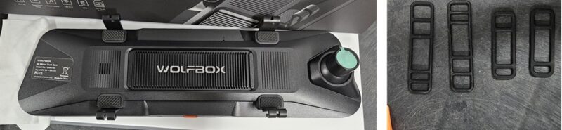 Straps for the Wolfbox dash cam.