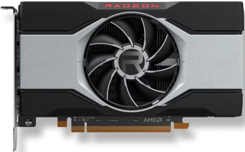 An image of the AMD Radeon RX 6600 graphics card, one of the most popular GPUs on the market.