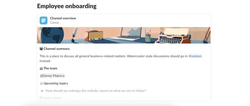 Adding One Slack Canvas Within Another