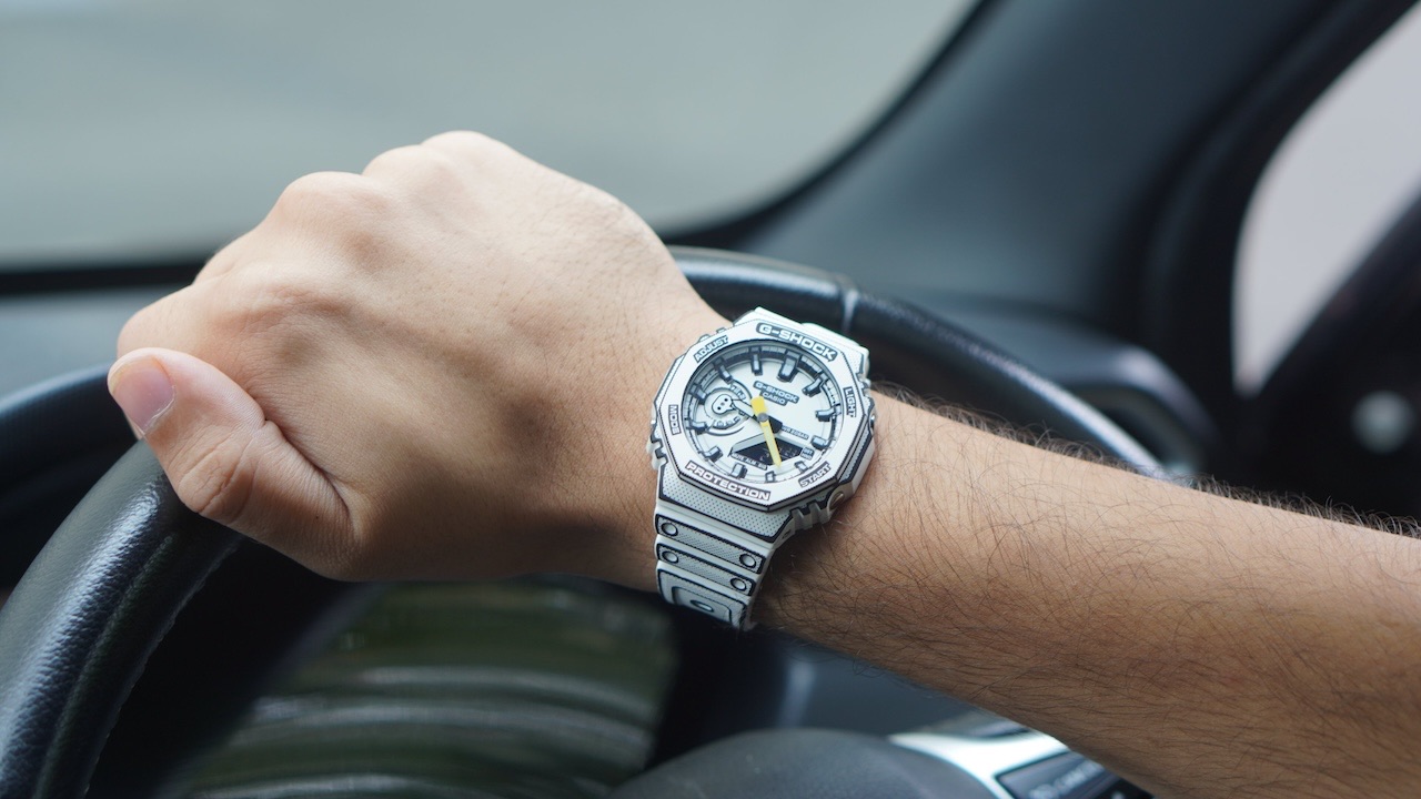 Driving With the Manga G-shock on the wrist