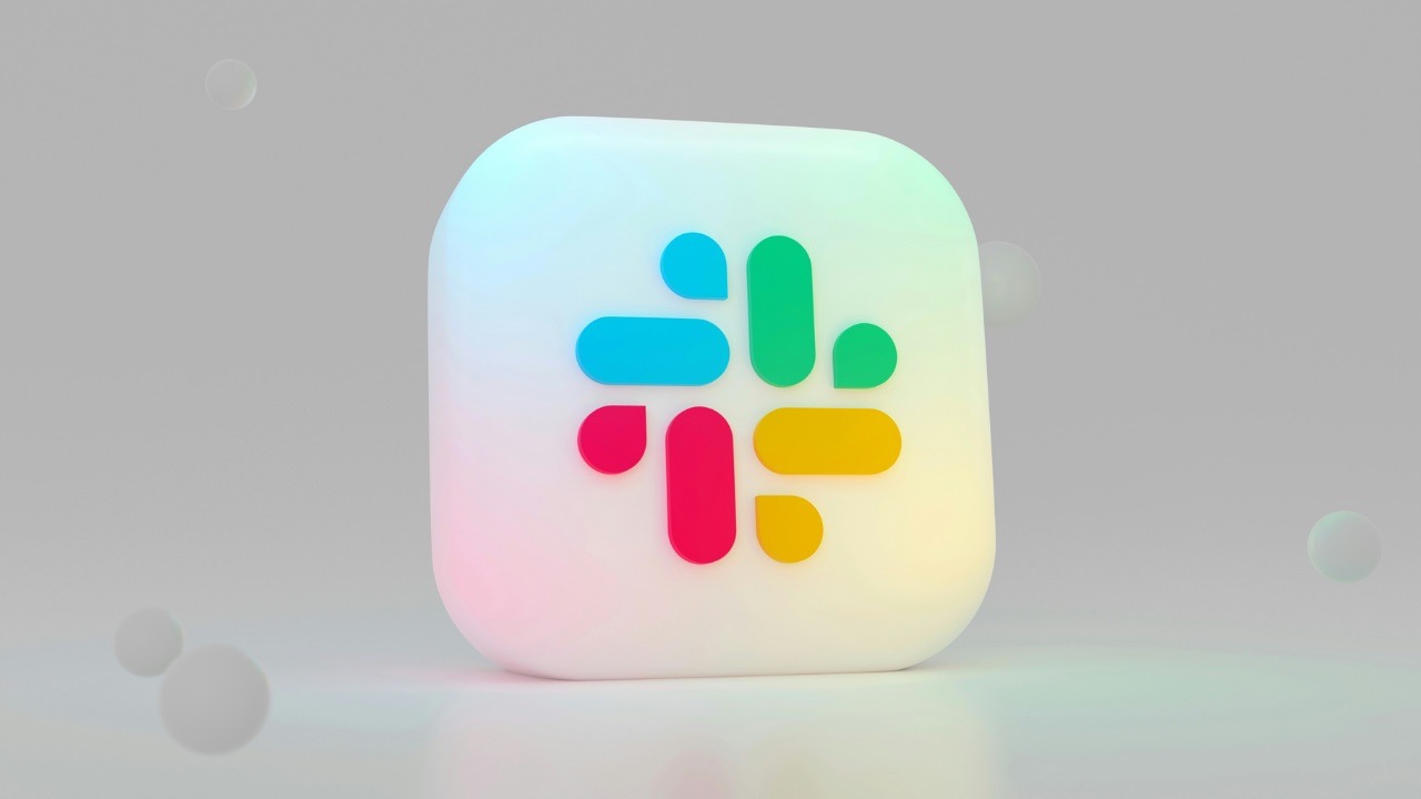 a graphic showing an illustration of the slack logo