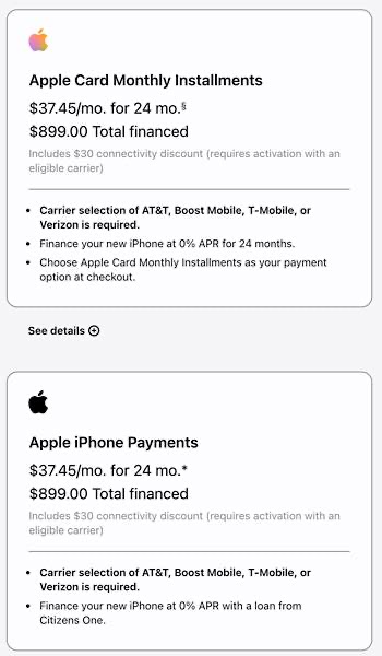 Apple Goldman Sachs Apple Card Monthly Installments 
