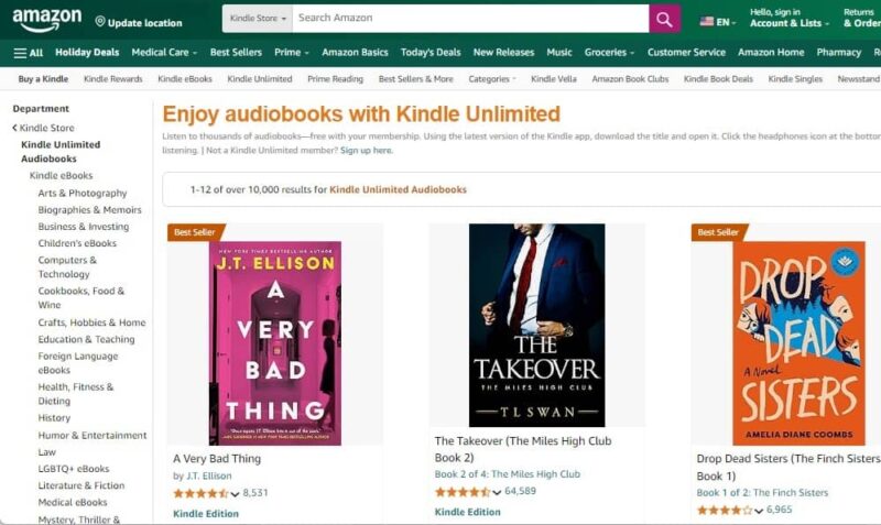 Best Alternatives To Audible Kindle Unlimited