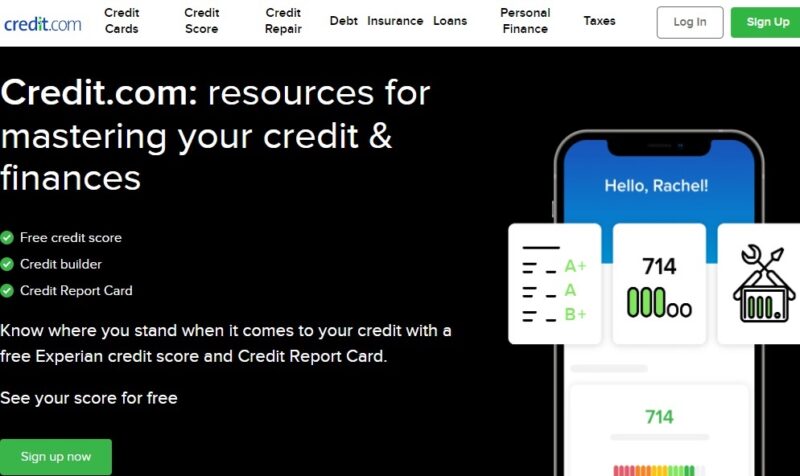 Checking Experian credit score free with Credit.com