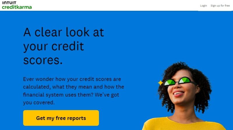 Getting free credit scores with Credit Karma.