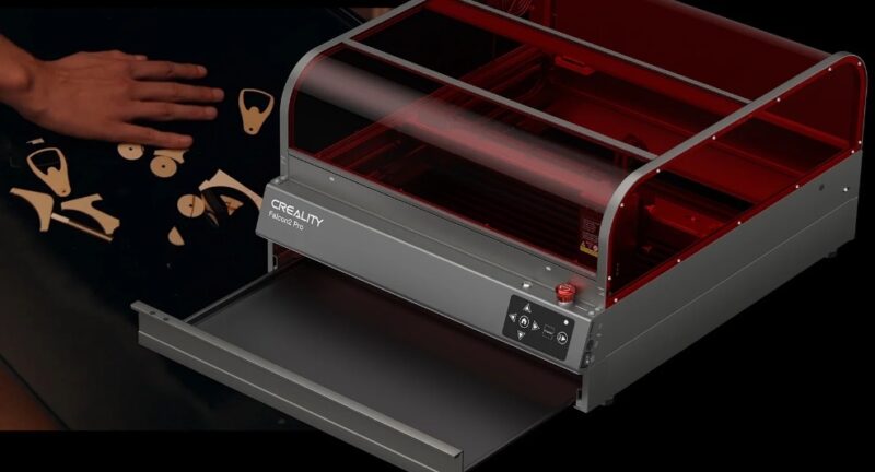 Creality drawer for quick clean up.