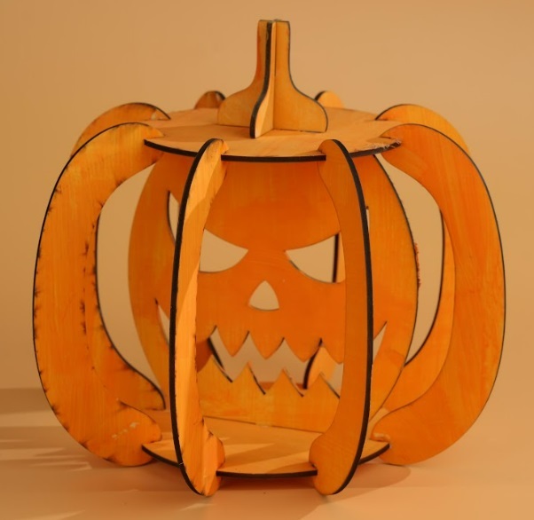 3D pumpkin candle holder on Creality Falcon2 Pro.