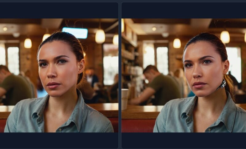 The result of a face swap done by the Fooocus AI image generator.