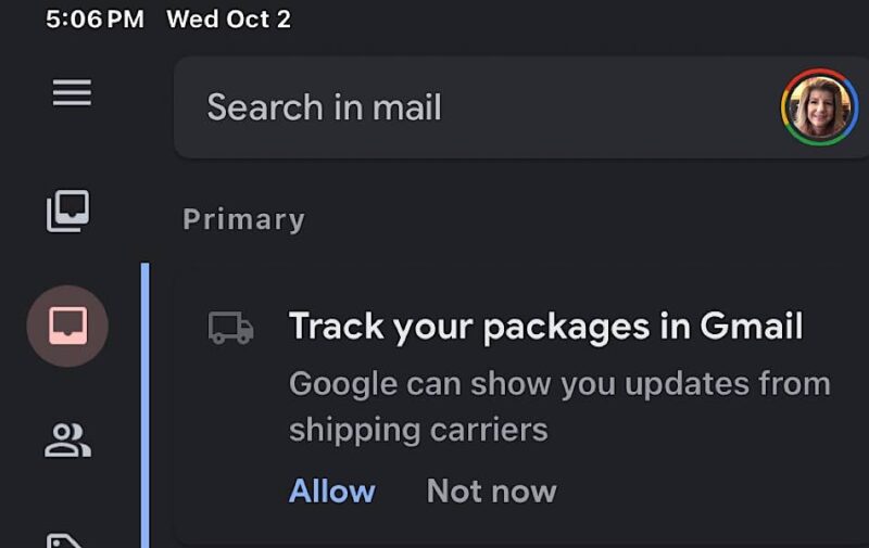 Track Packages in Summary Cards