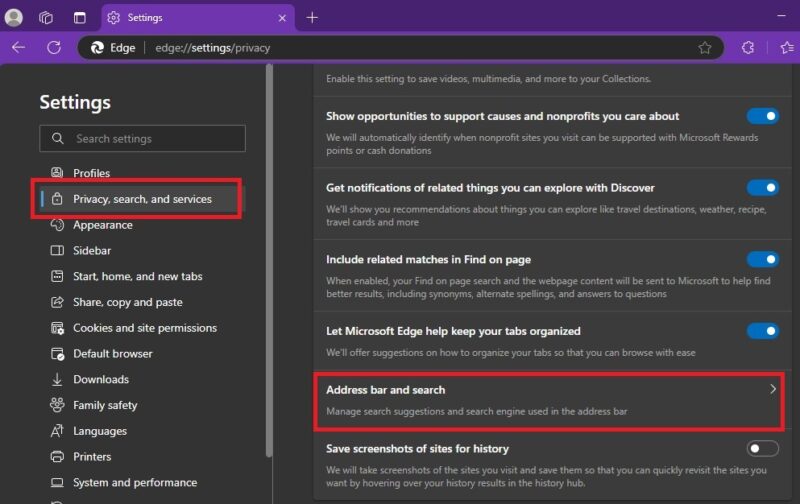 How To Change The Default Search Engine In Various Browsers Edge