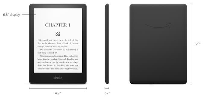 Kindle Paperwhite Esentials Dimensions