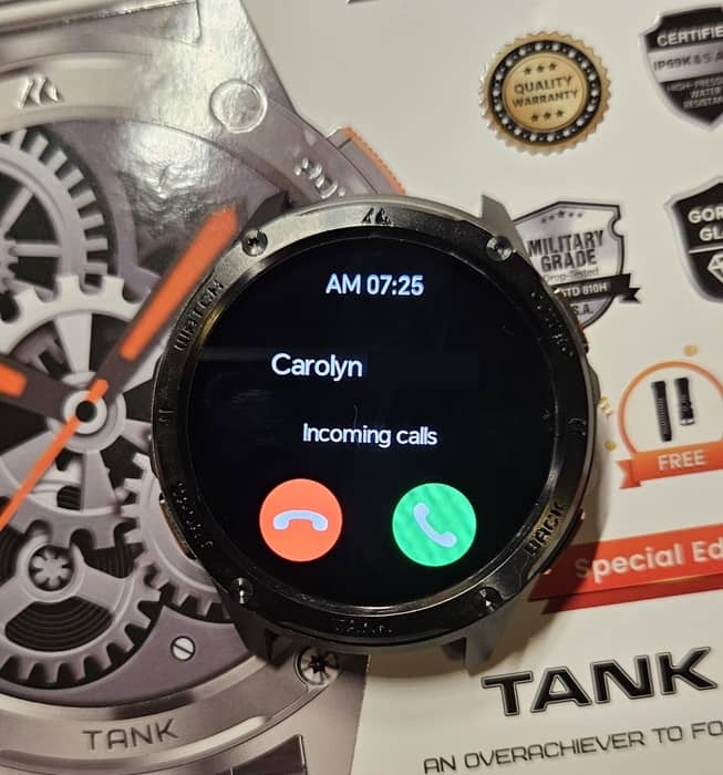 Making calls on Kospet Tank T3.