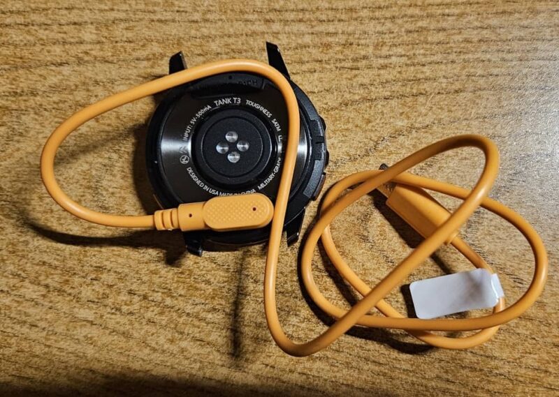 Kospet Smartwatches charging cable.