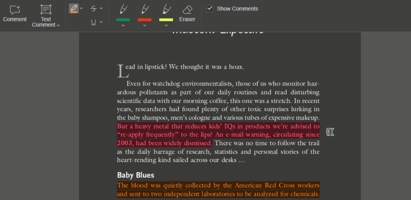 PDF view in ONLYOFFICE suite.
