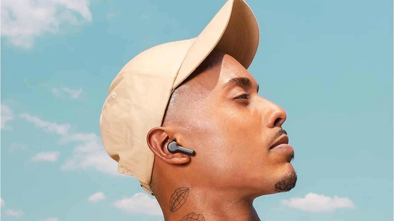 Person Wearing Amazon Echo Buds