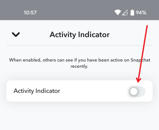 Disable "Activity Indicator" in Snapchat Settings. 