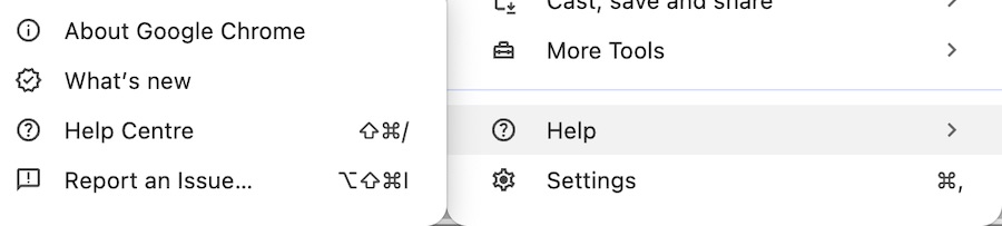 Go to Help > About Google Chrome in Your Account Settings