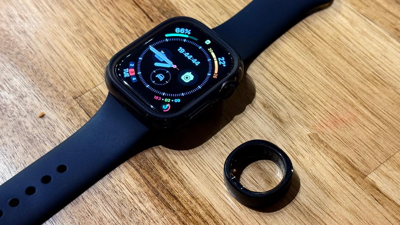 Apple Watch And Smart Ring On A Table