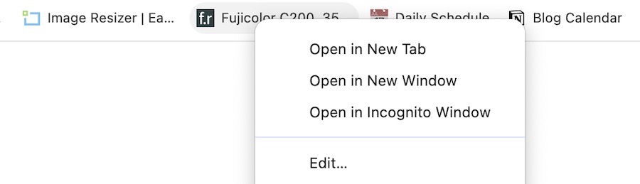 Edit your bookmark name in Google Chrome 