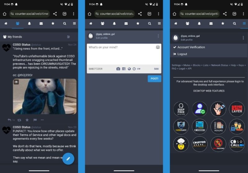 Twitter Alternatives Counter Social
