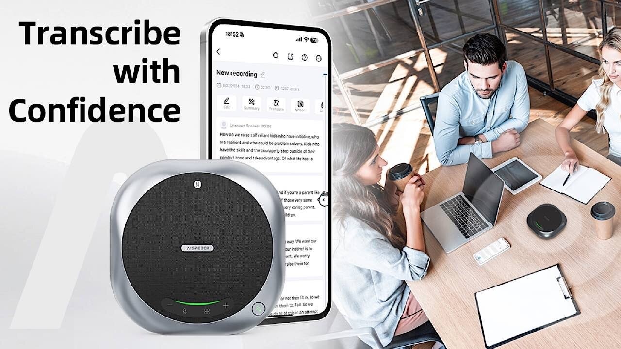 Hold Smarter Meetings with the AISPEECH Conference Speakerphone M6