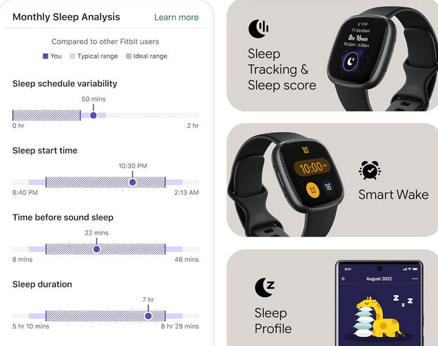 Fitbit Versa 4 Sleep Tracking