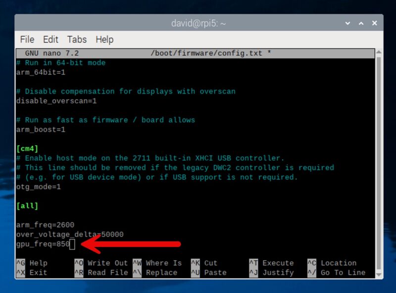 Raspberry Pi Gpu Overclock