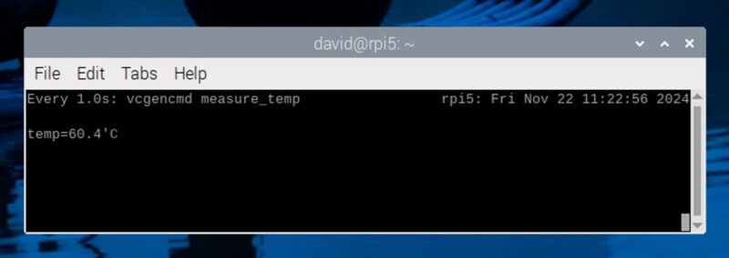 Raspberry Pi System Temperature