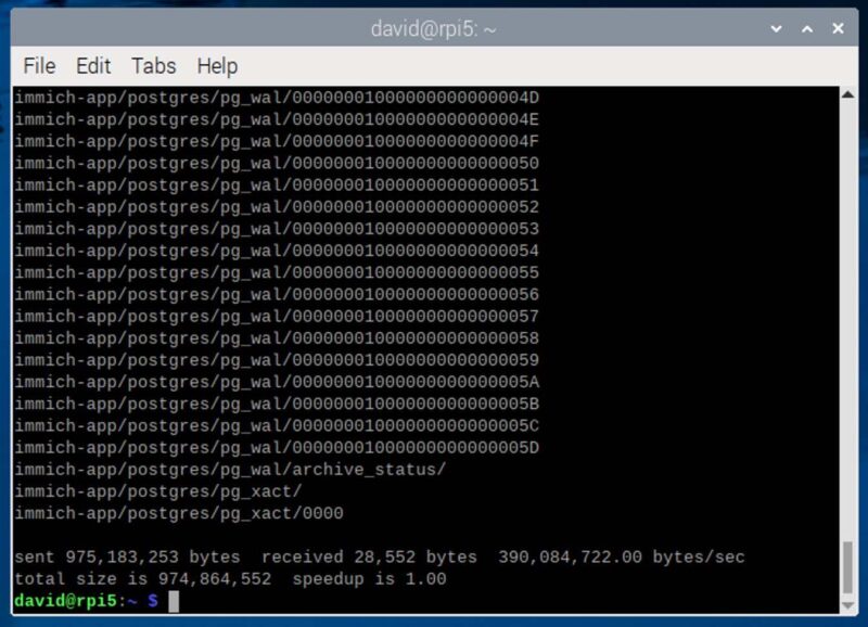Rsync Raspberry Folder Backup
