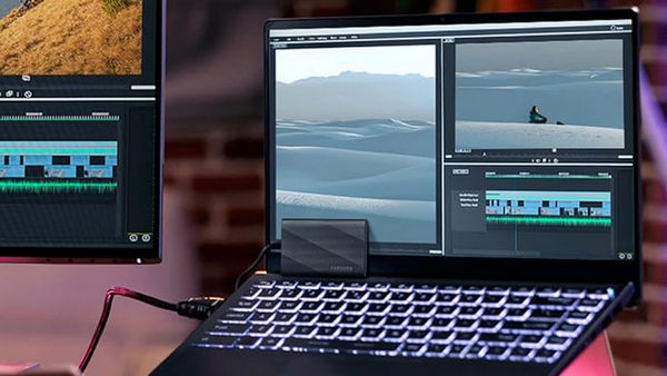 Samsung T9 Ssd On Laptop