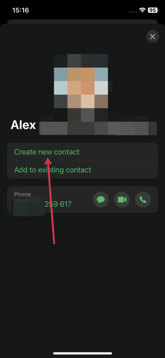 Creating new contact on iPhone from VCF file made on Android.
