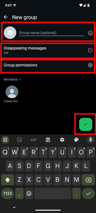 Whatsapp Group Settings